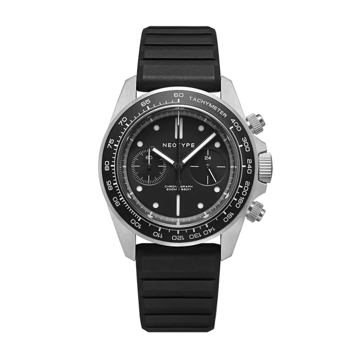 LM02 Type C Acier et cadran Noir