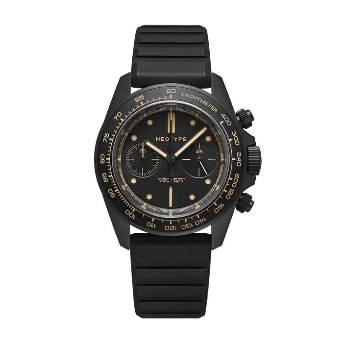 LM02 Type C PVD Noir - Cadran noir + Old Radium