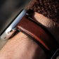 Bracelet Apple Watch en cuir patiné