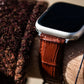 Bracelet Apple Watch en cuir façon croco