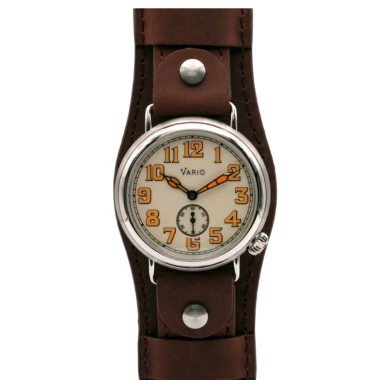 Vario 1918 Trench Cream Dial Orange Lume