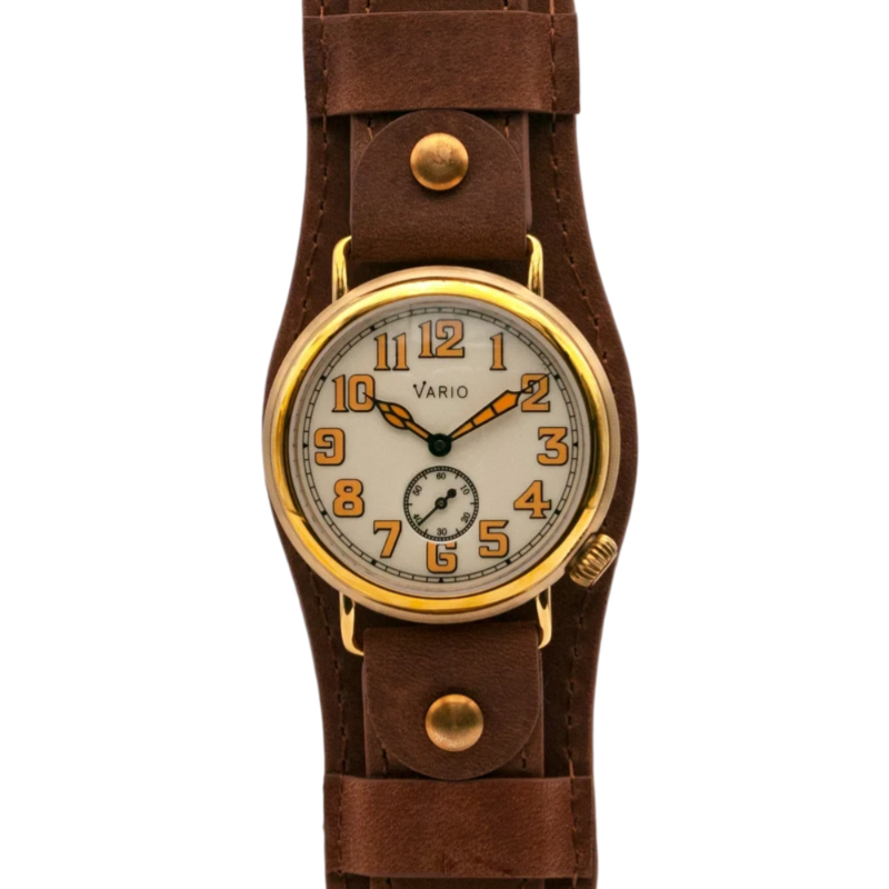 Vario 1918 Trench Cream Dial Orange Lume