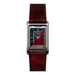 Vario VERSA Reversible Dual Time Gunmetal-Red Watch