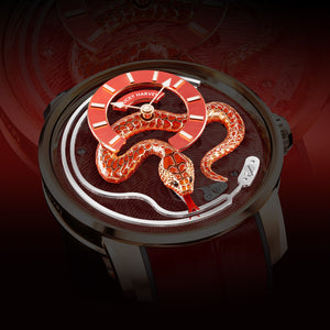 THE ENAMEL SNAKE RED (Edition Limitée)