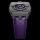 Bracelet en cuir de vache violet pour MANTA-X