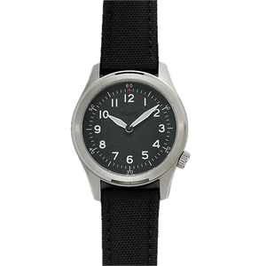 Vario 1945 A-11S Raven Black Solar Quartz Field Watch