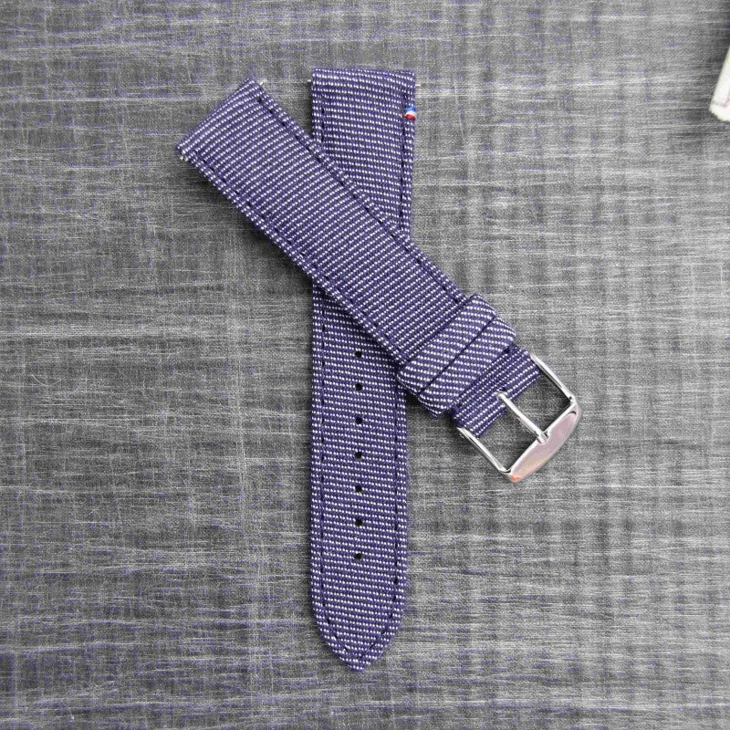 Bracelet de montre toile PORT LOUIS jean