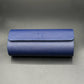 Etui montre en cuir bleu
