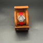 Etui montre en cuir marron