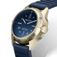 LM01 Type D Acier PVD Or et cadran Bleu