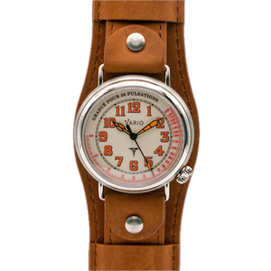 Vario 1918 Medic Cadran Crème avec Luminescence Orange