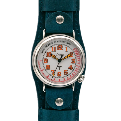 Vario 1918 Medic Cadran blanc avec lumens orange