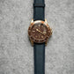 Bracelet de montre en cuir lisse