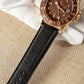Bracelet de montre en cuir lisse