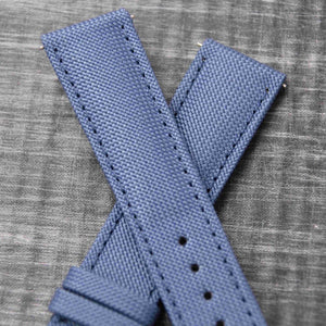 Bracelet de montre toile LARMOR PLAGE bleu breton