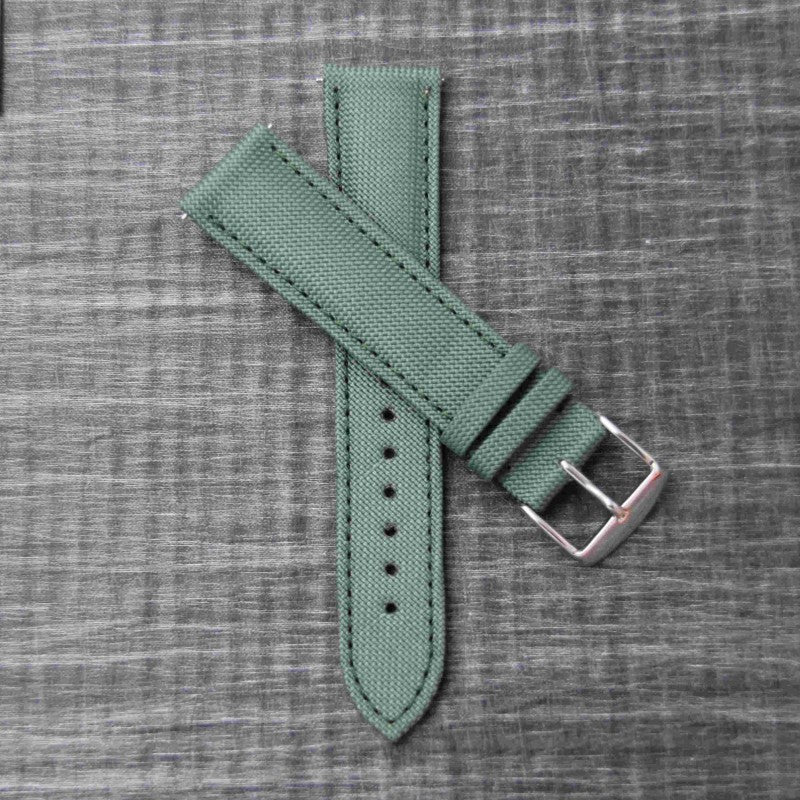 Bracelet de montre toile LARMOR PLAGE vert tempête