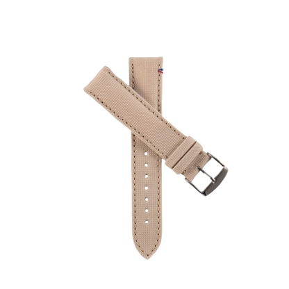 Bracelet de montre toile PORT LOUIS Blanc lin