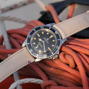 Bracelet de montre toile PORT LOUIS Blanc lin