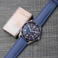 Bracelet de montre toile PORT LOUIS bleu breton