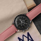 Bracelet de montre toile PORT LOUIS soft pink