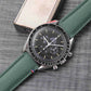 Bracelet de montre toile PORT LOUIS vert tempête