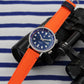 Bracelet de montre toile TAMPA orange.