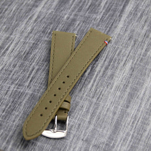 Bracelet de montre cuir SAINT BRIAC kaki
