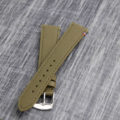 Bracelet de montre cuir SAINT BRIAC kaki