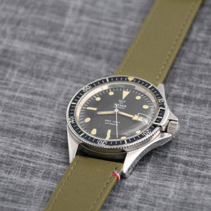 Bracelet de montre cuir SAINT BRIAC kaki