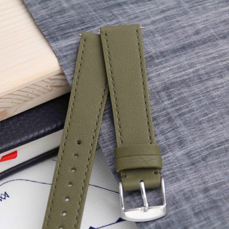 Bracelet de montre cuir LANCIEUX kaki