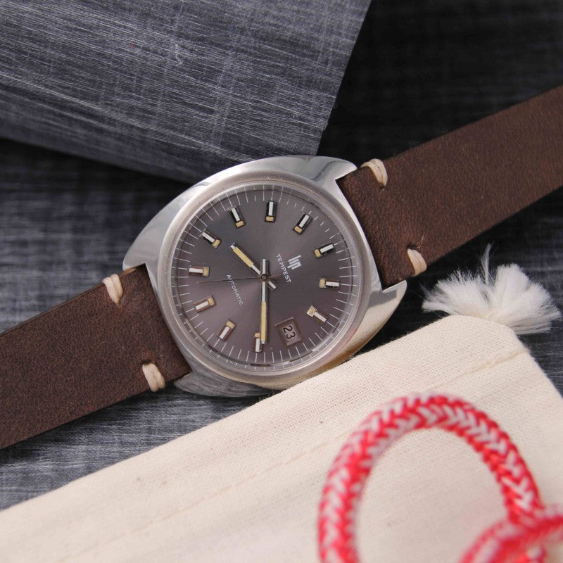 Bracelet de montre cuir PLOUGASTEL marron