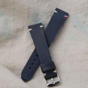 Bracelet de montre cuir BREST navy