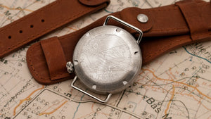 Vario 1918 Trench avec cadran gris et luminescent blanc