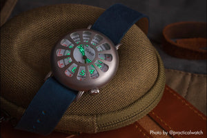 Vario 1918 Medic Laiton Cadran Blanc avec Luminescence Blanche