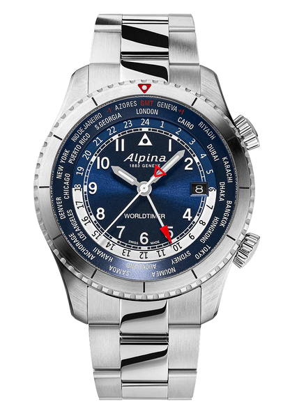 Alpina Startimer Pilot Quartz Worldtimer 41mm